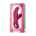 Вибратор с клиторальным стимулятором Fun Factory MiSS BI, силикон, бордовый, 17 см