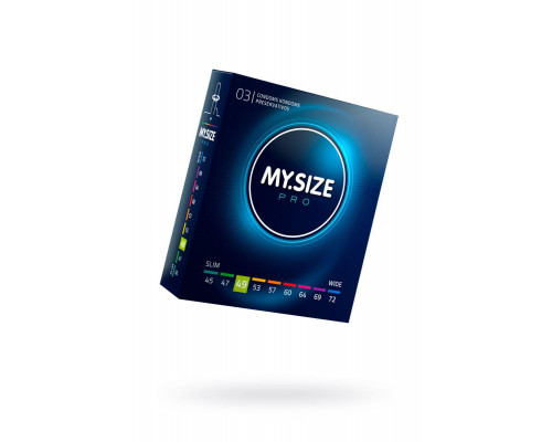 Презервативы My.Size, латекс, 16 см, 4,9 см, 3 шт.
