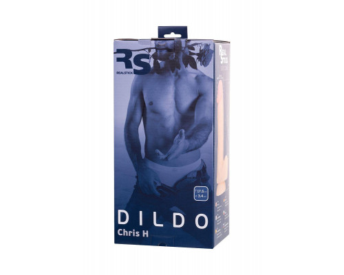Фаллоимитатор RealStick Silicone Chris H, телесный, 17,5 см