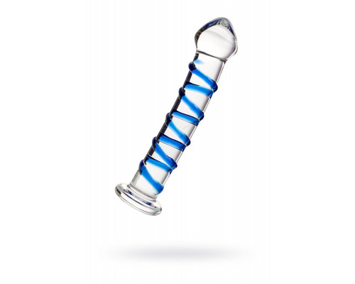 Нереалистичный фаллоимитатор Sexus Glass, стекло, прозрачный, 17 см