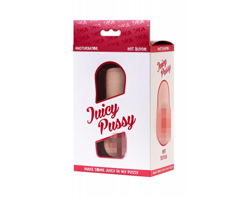 Мастурбатор реалистичный Juicy Pussy by TOYFA Hot Bloom, вагина, TPR, телесный, 15 см