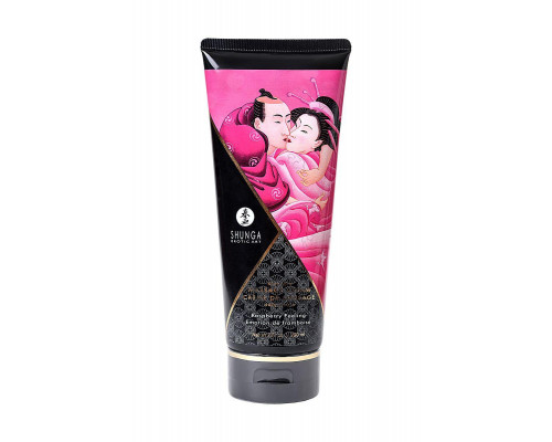 Массажный крем для тела Shunga «Малиновое чувство» (Raspberry Feeling), съедобный, 200 мл