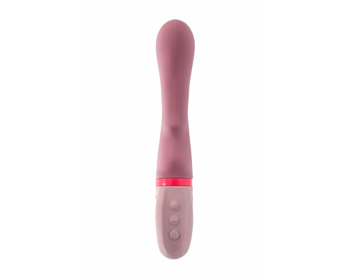 Вибратор Flovetta ROSE, силикон, розовый, 19 см