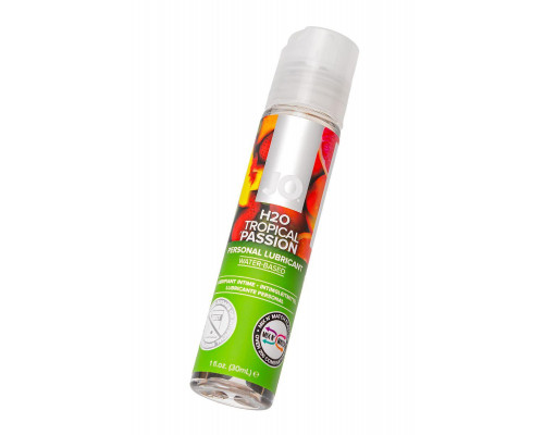 Съедобный лубрикант со вкусом тропических фруктов JO H2O Tropical passion, 30 мл