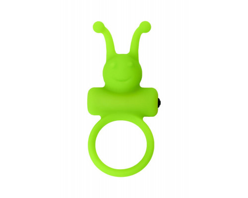 Эрекционное кольцо на пенис A-Toys by TOYFA Flik, силикон, зеленый, 9,1 см, Ø 3,1 см
