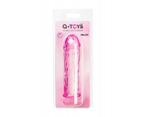 Насадка на пенис A-Toys by TOYFA Helon, TPE, розовый, 12,5 см