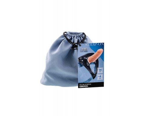 Фаллопротез RealStick Strap-On Oberon, TPE, телесный, 14 см