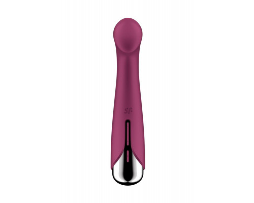 Вибратор для точки G  с ротацией Satisfyer Spinning G-Spot 1, силикон, бордовый, 16,8 см