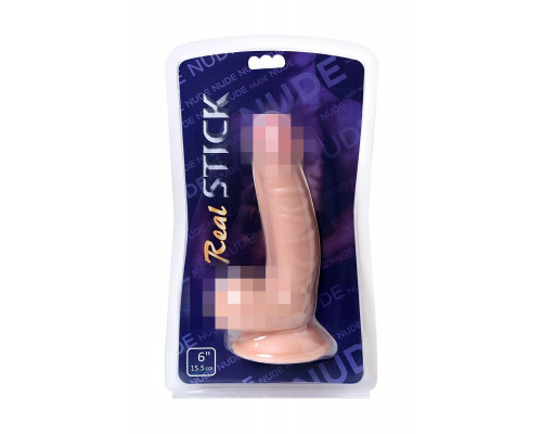 Фаллоимитатор RealStick Nude, PVC, телесный, 20 см