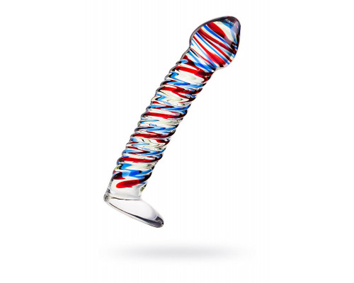 Нереалистичный фаллоимитатор Sexus Glass, стекло, прозрачный, 16,5 см