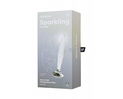 Фаллоимитатор Satisfyer Sparkling, стекло, прозрачный, 21 см
