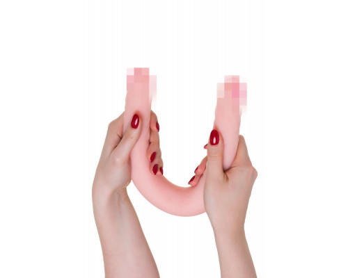 Двусторонний фаллоимитатор LoveToy LESBI TOUCH, телесный, 43 см