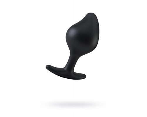Анальная пробка MystimRocking Force S, электростимуляция, силикон, черная, Ø 3,7 см