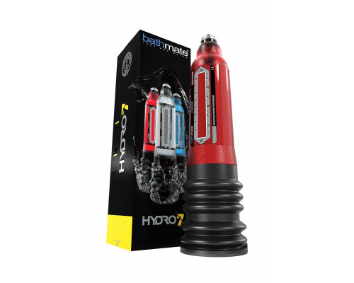 Гидропомпа Bathmate HYDRO7, ABS пластик, красная, 30 см (аналог Hercules)