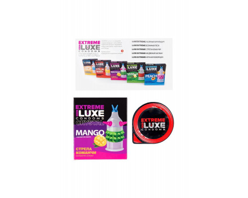 Презервативы Luxe, extreme, «Стрела команчи», манго, 18 см, 5,2 см, 1 шт.