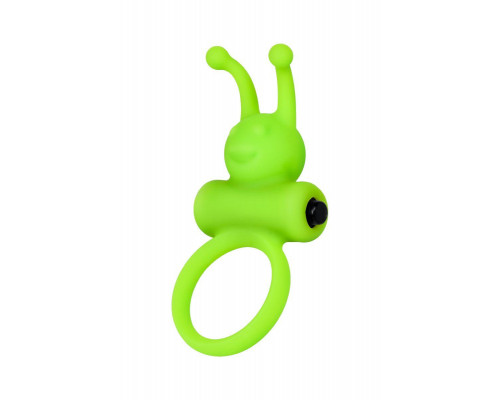 Эрекционное кольцо на пенис A-Toys by TOYFA Flik, силикон, зеленый, 9,1 см, Ø 3,1 см