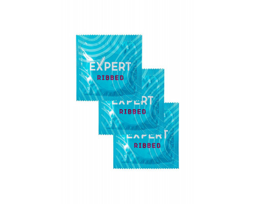 Презервативы EXPERT Ribbed, ребристые, 3шт.