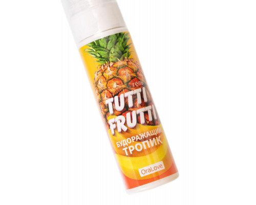 Съедобная гель-смазка TUTTI-FRUTTI для орального секса со вкусом экзотических фруктов 30г