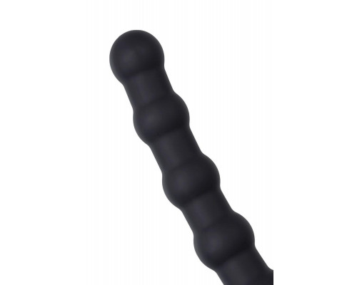 Насадка на пенис для двойного проникновения Black&Red by TOYFA, силикон, черный, 19,5 см