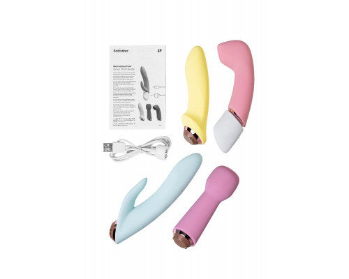 Набор вибраторов Satisfyer Marvelous Four, силикон, ассорти