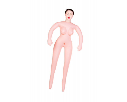 Кукла надувная Dolls-X by TOYFA Gabriella с реалистичной головой, брюнетка, с тремя отверстиями