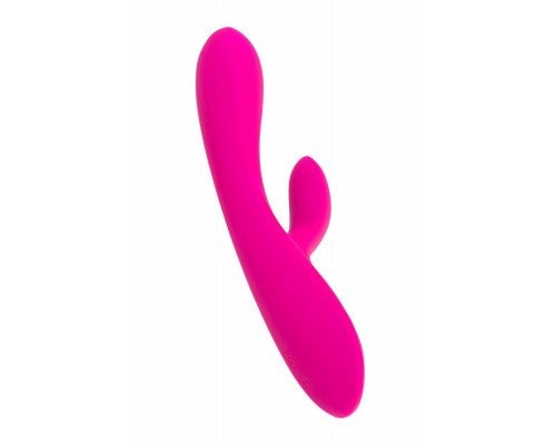 Вибратор с клиторальным стимулятором Nalone Rhythm, силикон, розовый, 21,6 см