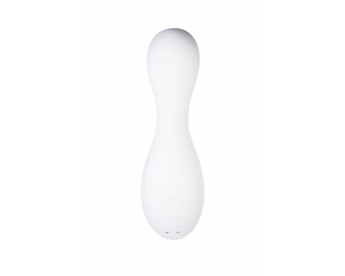 Вакуумный стимулятор клитора с вибрацией Satisfyer Curvy Trinity 5 Connect App, белый, 16,5 см