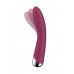 Вибратор для точки G  с ротацией Satisfyer Spinning Vibe 1, силикон, бордовый, 17,8 см