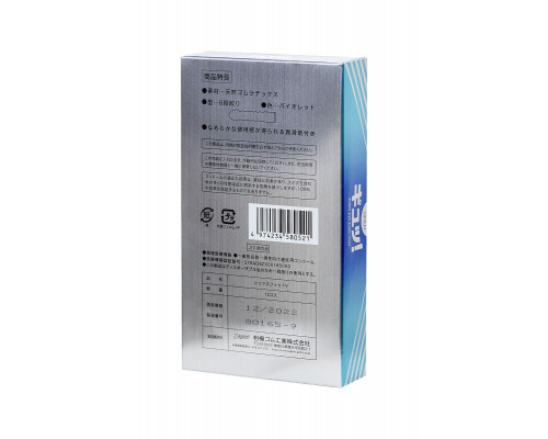 Презервативы Sagami, 6 fit v, латекс, 19 см, 5,3 см, 12 шт.