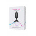Анальная втулка LOVENSE Hush 2 (M), силикон, черная, 13,5 см, Ø 4,4 см