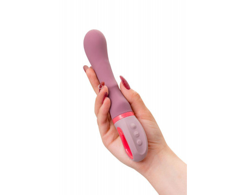 Вибратор Flovetta ROSE, силикон, розовый, 19 см