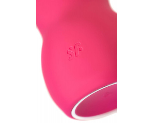 Вакуумный стимулятор клитора с вибрацией Satisfyer Pro To Go 1, красный, 9 см