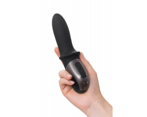 Анальный вибратор с нагревом Satisfyer Hot Passion Connect App, силикон, черный, 18 см