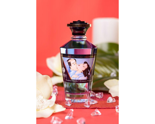Масло массажное для тела Shunga «Кокосовое волнение» (Coconut Thrills), разогревающее, 100 мл.