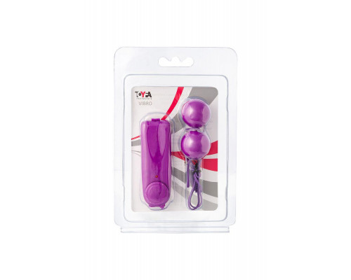 Вагинальные шарики с вибрацией TOYFA Basic, ABS пластик, фиолетовый, 12,2 см