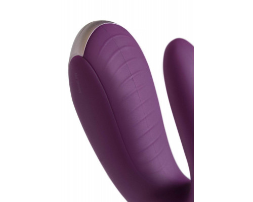 Стимулятор для пар Satisfyer Double Fun Connect App, с пультом ДУ, силикон, фиолетовый, 9 см