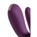 Стимулятор для пар Satisfyer Double Fun Connect App, с пультом ДУ, силикон, фиолетовый, 9 см