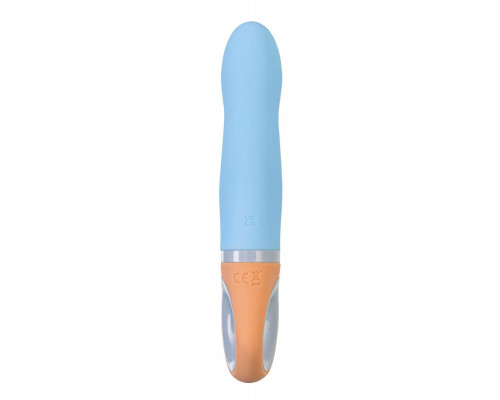 Вибратор Flovetta BLUEBELL, силикон, голубой, 18,5 см