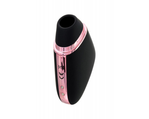 Вакуум-волновой стимулятор с вибрацией Satisfyer Love Triangle Connect App, силикон, черный, 8,8см