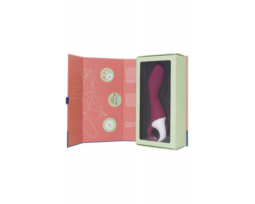 Вибратор с подогревом Satisfyer Heated Thrill Connect App, бордовый, 20,6 см