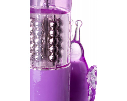 Вибратор с клиторальным стимулятором A-Toys by TOYFA High-Tech fantasy, TPE, фиолетовый, 22,4 см
