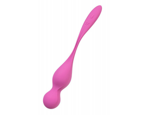Вагинальные шарики с вибрацией Satisfyer Love Birds 1 Connect App, розовый, 22,2 см