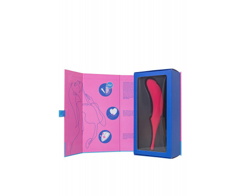Точечный вибратор с вакуумной стимуляцией Satisfyer Twirling Pro, силикон, красный 20 см