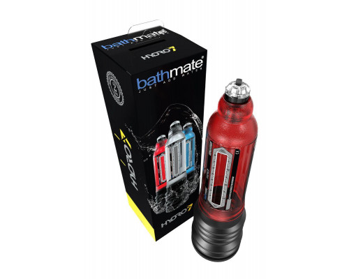 Гидропомпа Bathmate HYDRO7, ABS пластик, красная, 30 см (аналог Hercules)
