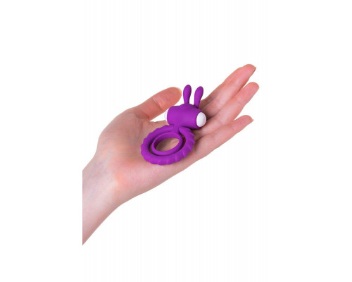 Эрекционное кольцо на пенис JOS GOOD BUNNY, силикон, фиолетовый, 9 см