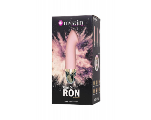 Вибратор Mystim Right on Ron силикон, розовый, 16,5 см