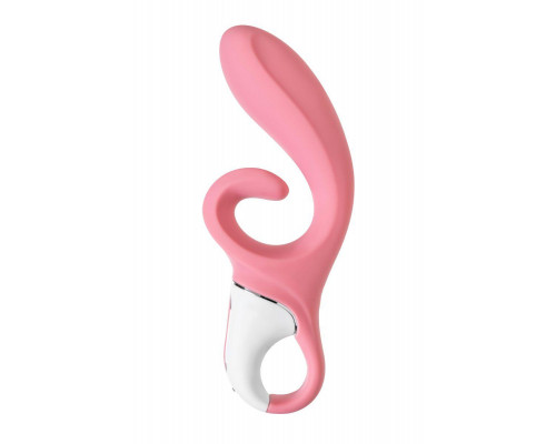 Нереалистичный вибратор Satisfyer Hug me Connect App, силикон, розовый, 20,5 см
