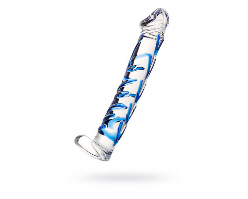 Нереалистичный фаллоимитатор Sexus Glass, стекло, прозрачный, 17 см