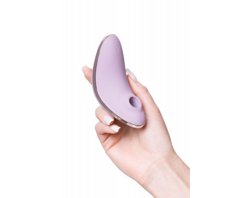 Вакуум-волновой стимулятор клитора с вибрацией Satisfyer Vulva Lover 1, силикон, сиреневый, 11,9 см