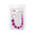 Анальная цепочка TOYFA Basic, PVC, фиолетовый, 30 см